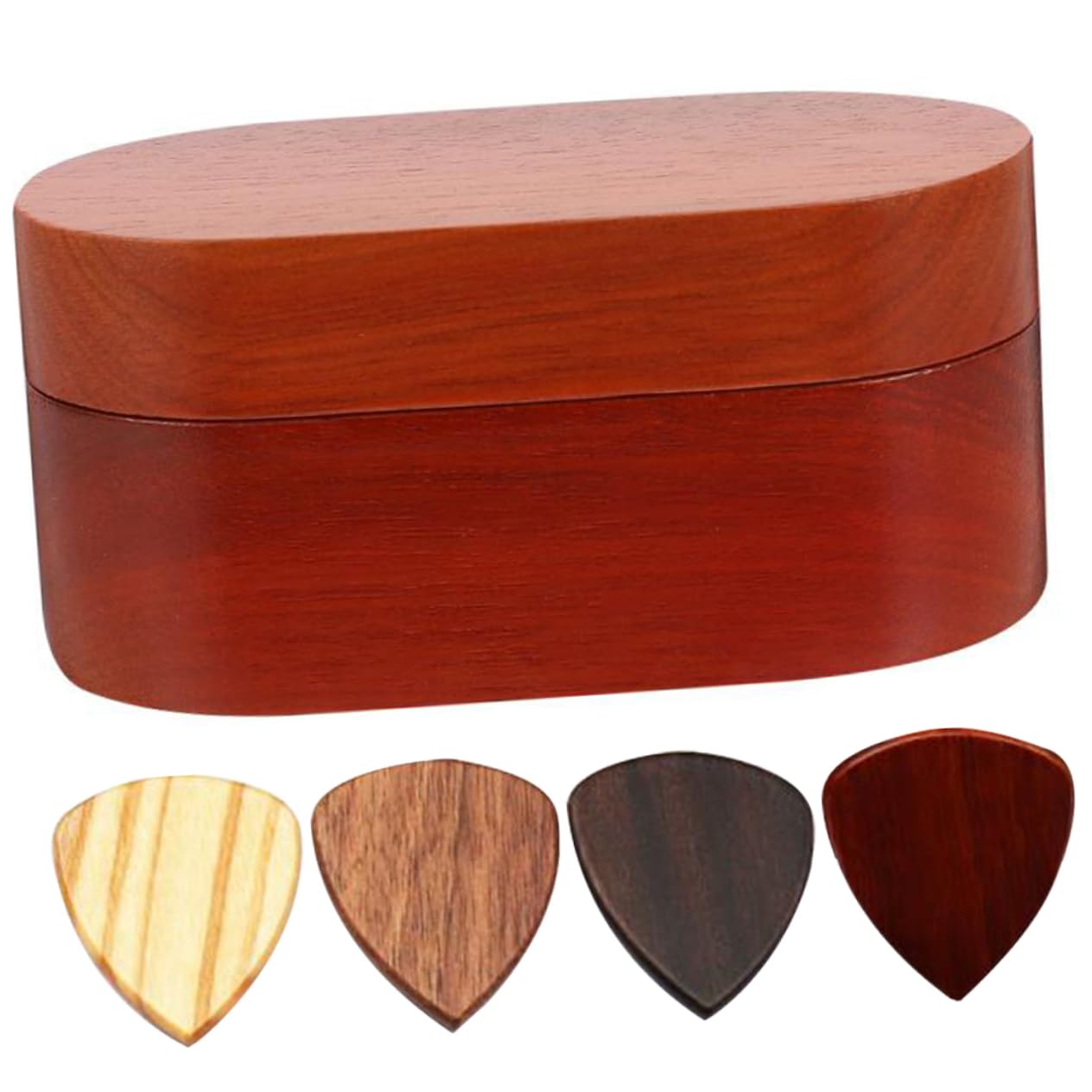BESTonZON 3 Ensembles Rangement pour médiator Support de médiator pour Guitare étui en Bois pour médiator Boite Rangement Boite de Rangement étui pour médiators conteneur de médiator Ballade