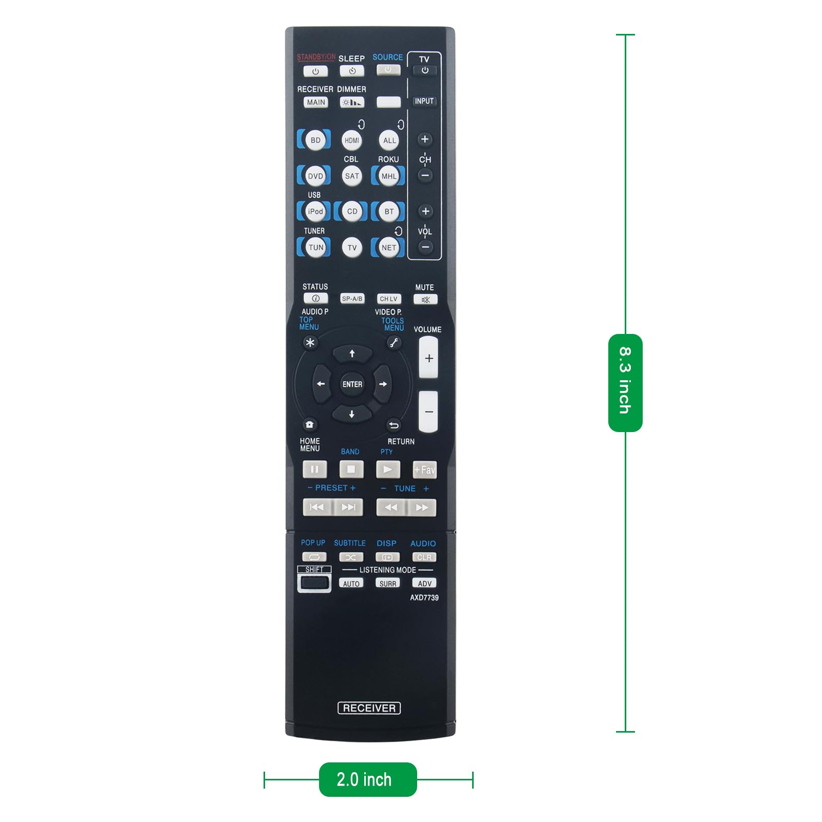 Amazon.com: AXD7739 Replace Audio Video Remote Control Compatible