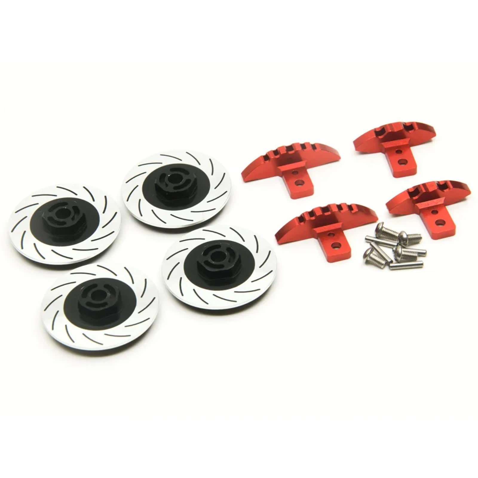 RC Upgrade Accessories for Sakura D4 RWD 1/10 4pcs Brake Disc Set RC Drift for Racing Car Model Upgrade Parts Remote Control Car Replacement DIY Parts(Black)