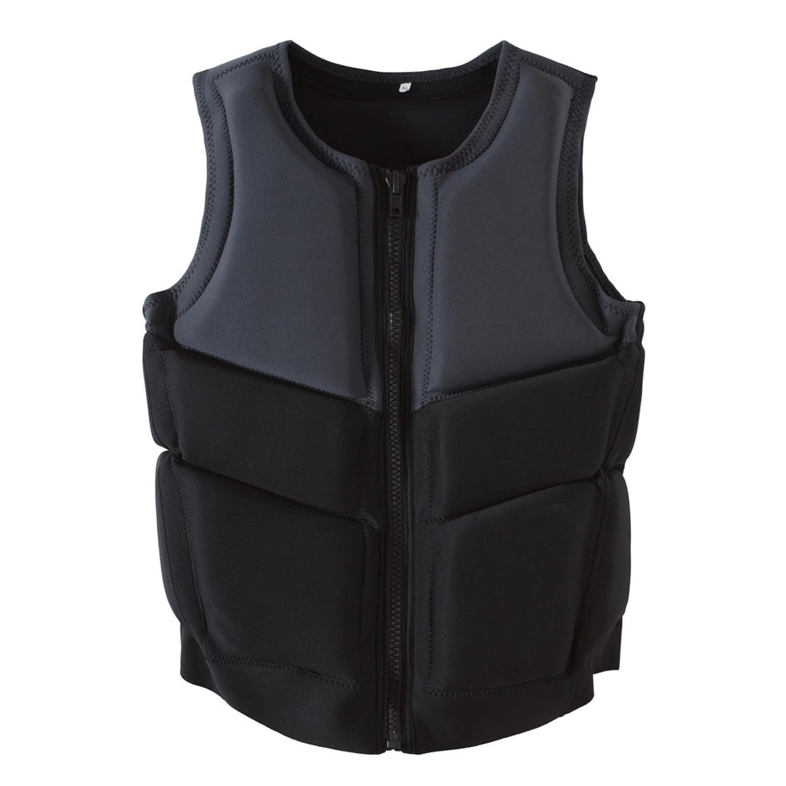 Veste de Kayak en Néoprène avec Fermeture Éclair, Veste de Kayak for Les Sports Nautiques, la Pêche, la Navigation de Plaisance, Le Surf et la Natation
