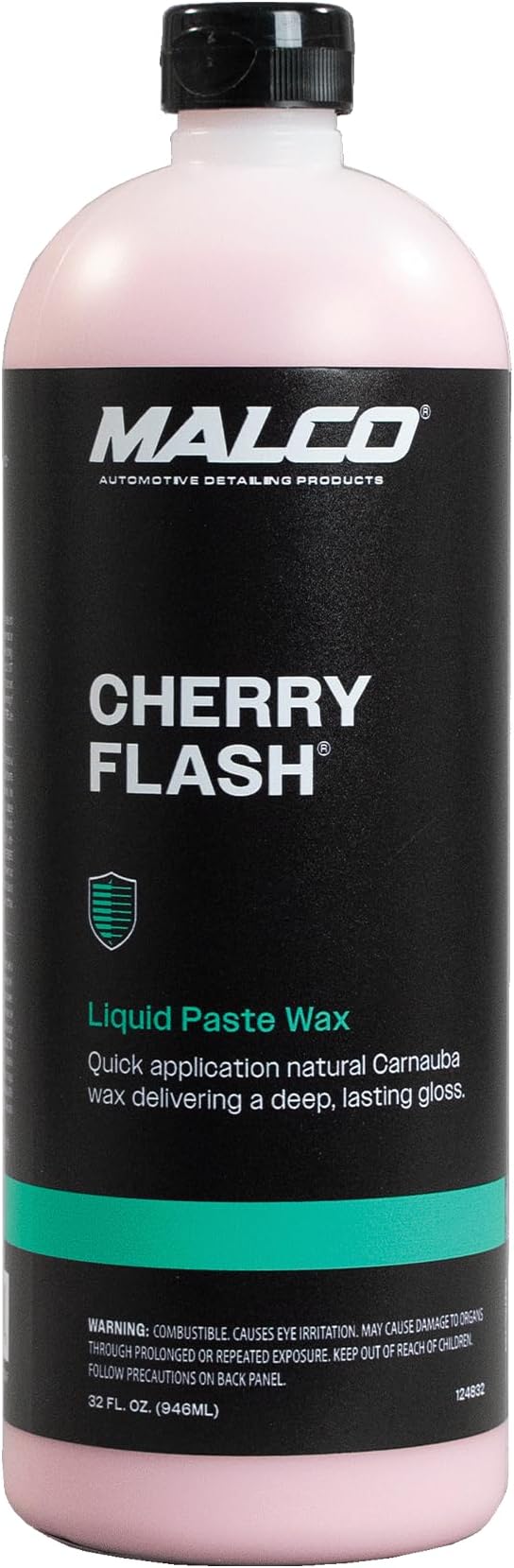 Malco Cherry Flash Automotive Liquid Paste Wax – Protect & Shine Your Vehicle/Easiest Way to Hand Wax Your Car/Lasting Gloss & Protection For Cars, Trucks, Boats and Motorcycles / 32 Oz.