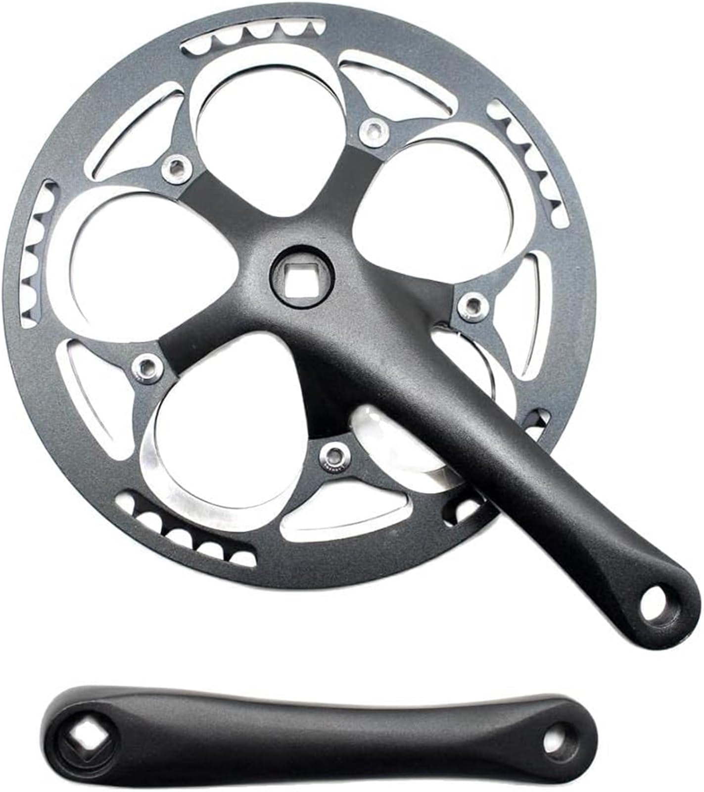 Mechanizm korbowy do rowerów górskich, mechanizmy korbowe do rowerów, 1 szt. Mechanizm korbowy 52T Single Speed ​​170mm Rower szosowy Rower składany Mechanizm korbowy Zestaw korb rowerowych ze stopu a