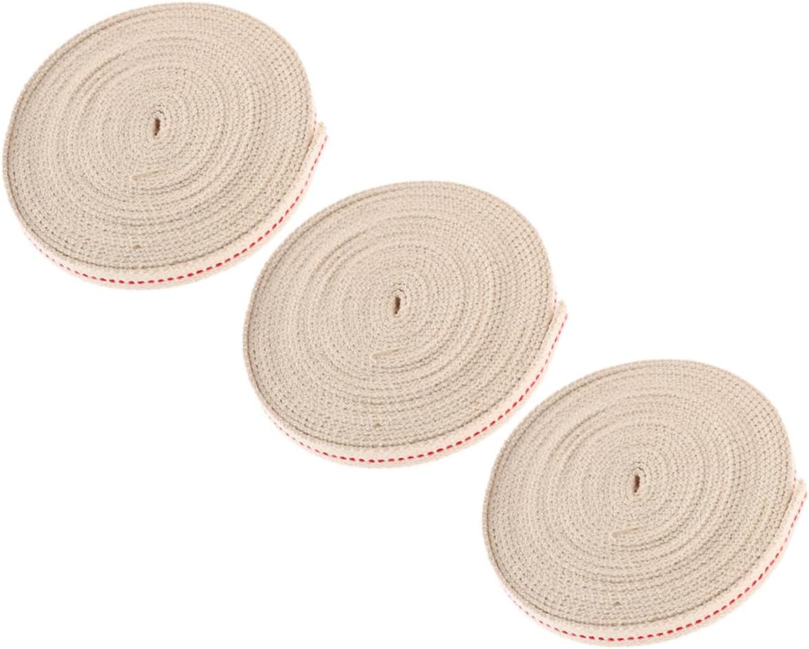 Luxshiny Kerosene Oil Light Wicks 3 Rolls Cotton for Oil Lamp Halloween