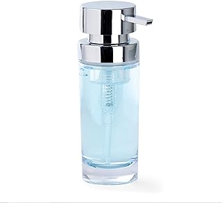 Better Living Clara Foaming Hand Soap Dispenser, 6.7 oz, Clear | Kitchen Soap Dispenser, Bathroom Countertop Soap Pump Dispenser, Foaming Sanitizer Dispenser, Refillable Soap Dispenser