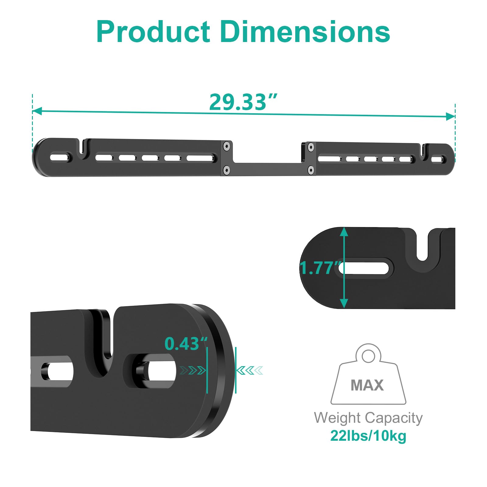 Amazon | WALI サウンドバーマウント Sonos ArcとSonos Arc Ultra用