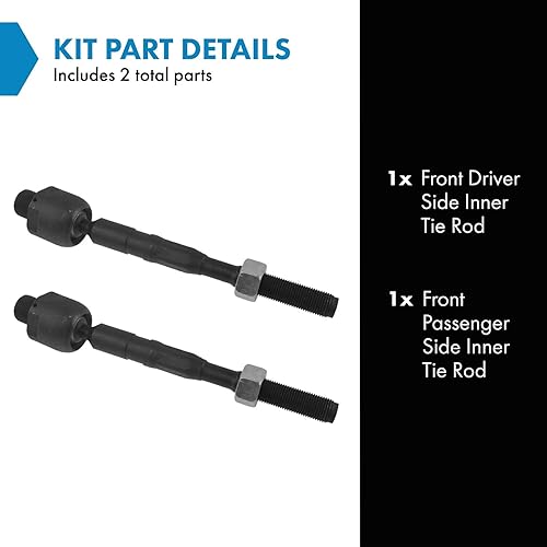 Miniatura 299 de TRQ Juego de barras de acoplamiento exteriores compatibles con Chevrolet Cruze Volt 2016-2019