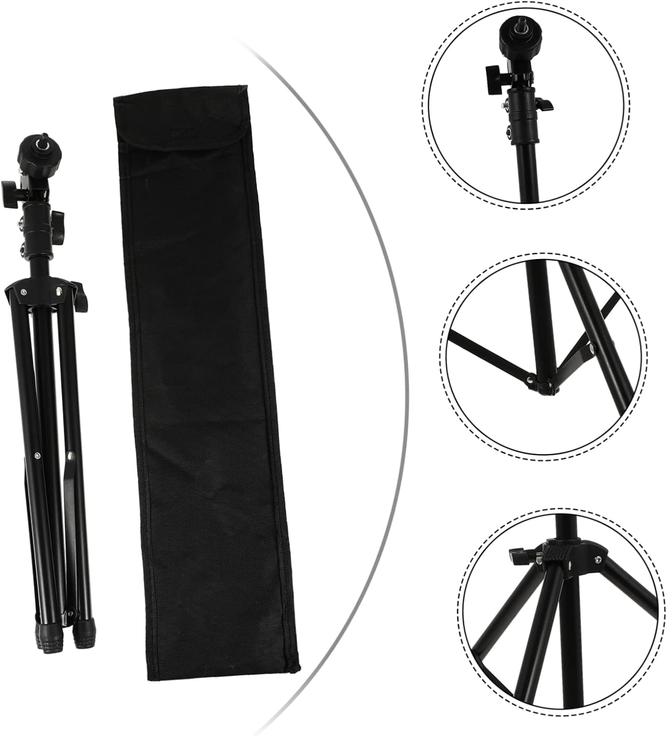 Snare Drum Bracket Drum Stand for Beginner Practice Instrument Rack Black