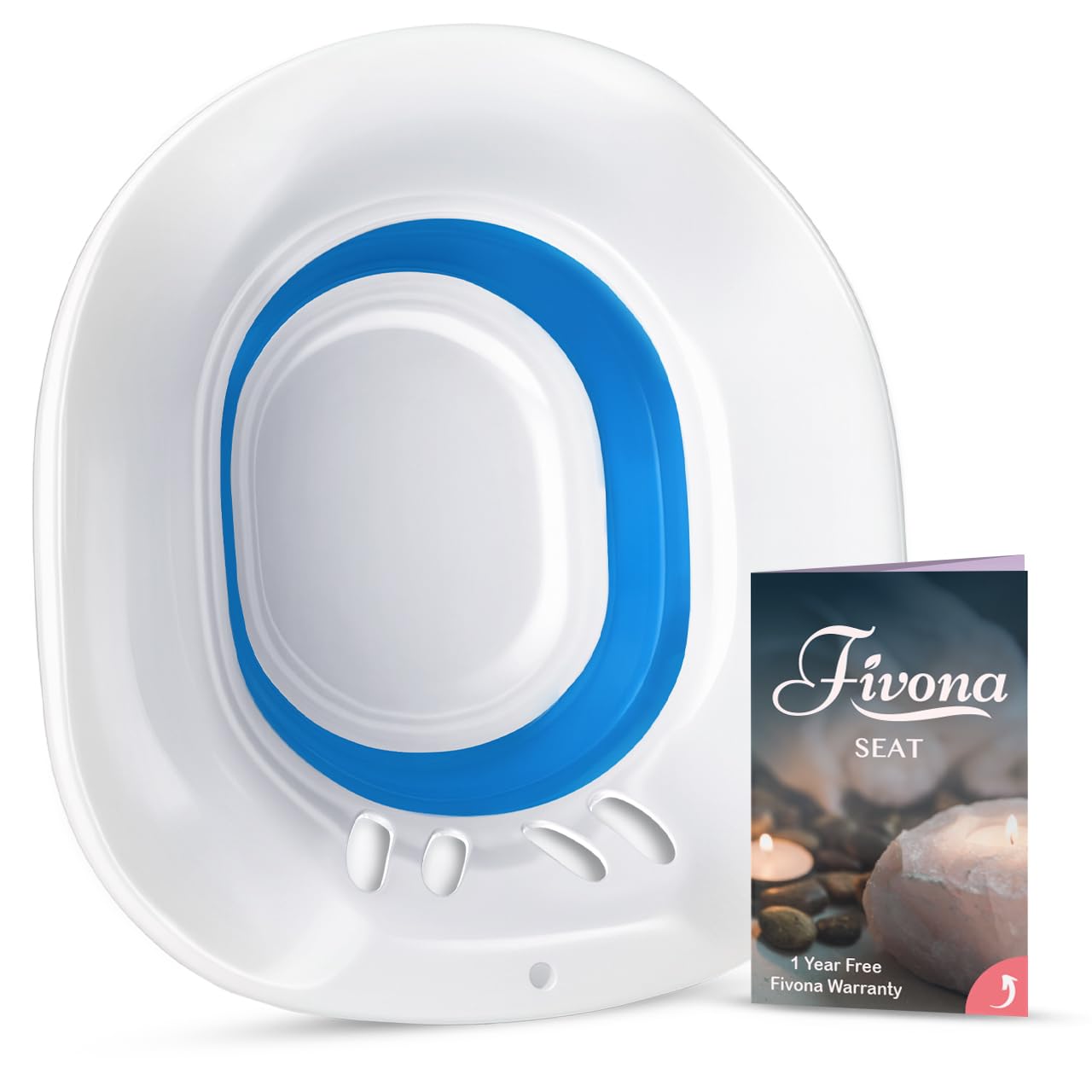 Fivona Sitz Bath for Toilet Seat Postpartum and Hemorrhoids Care - Yoni Steam Seat - Foldable Basin for