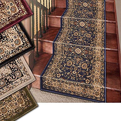 Westerly 25' Stair Runner Rugs - Marash Luxury Collection Stair Carpet Runners (Navy) #TOP1