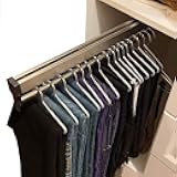 Closet Clothes Hanger Rail,Pull-Out Closet Rod 30-60cm,Wardrobe Clothing Rail,Closet Organizer Rack for Pants and Coat (600MM/23.6INCH)