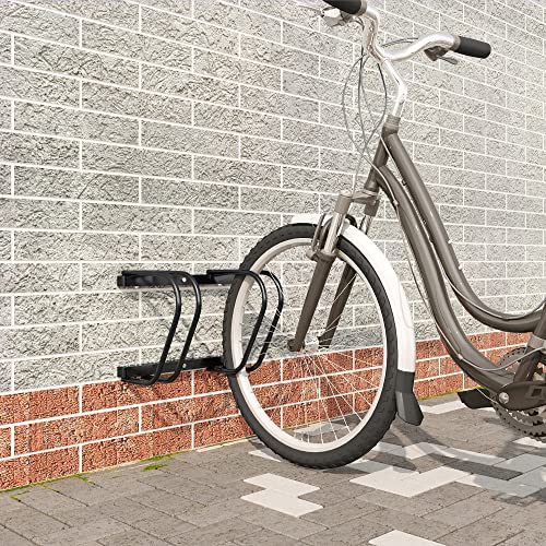 Râtelier vélo pour 2 bicyclettes en métal noir robuste woltu - 6