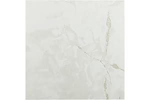 Achim Home Furnishings Nexus 12-Inch Vinyl Tile: Marble Classic White with Grey Veins