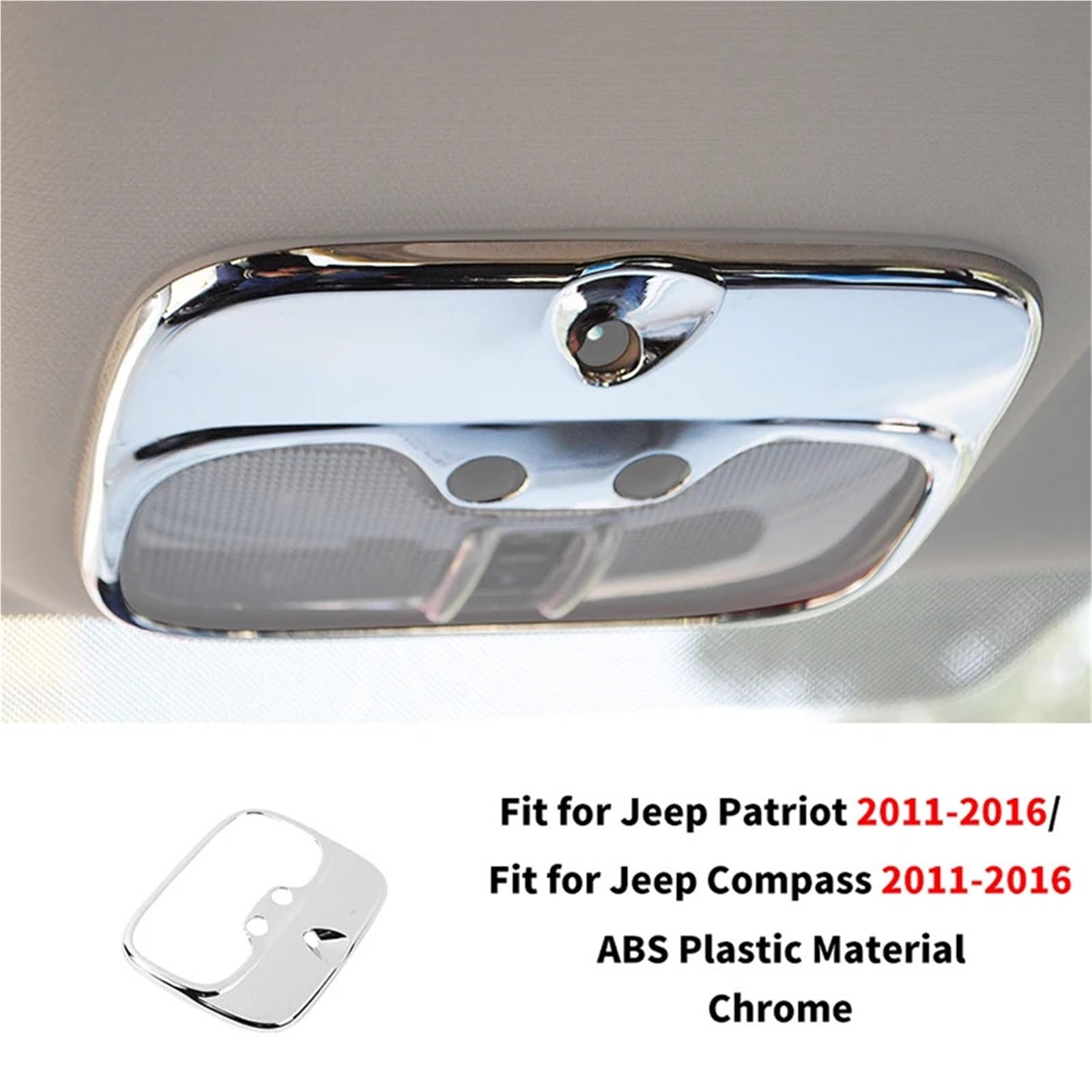 Ozdobna osłona konsoli środkowej dla Jeep Compass/Patriot | Akcesoria samochodowe ABS do wnętrza samochodu(Reading Light Cover)