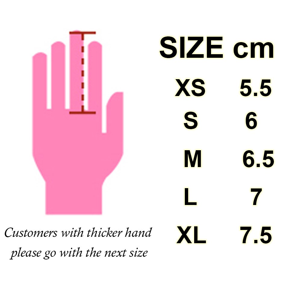 PGM Women's Golf Glove One Pair, Improved Grip System, Cool and Comfortable (Blue, L)