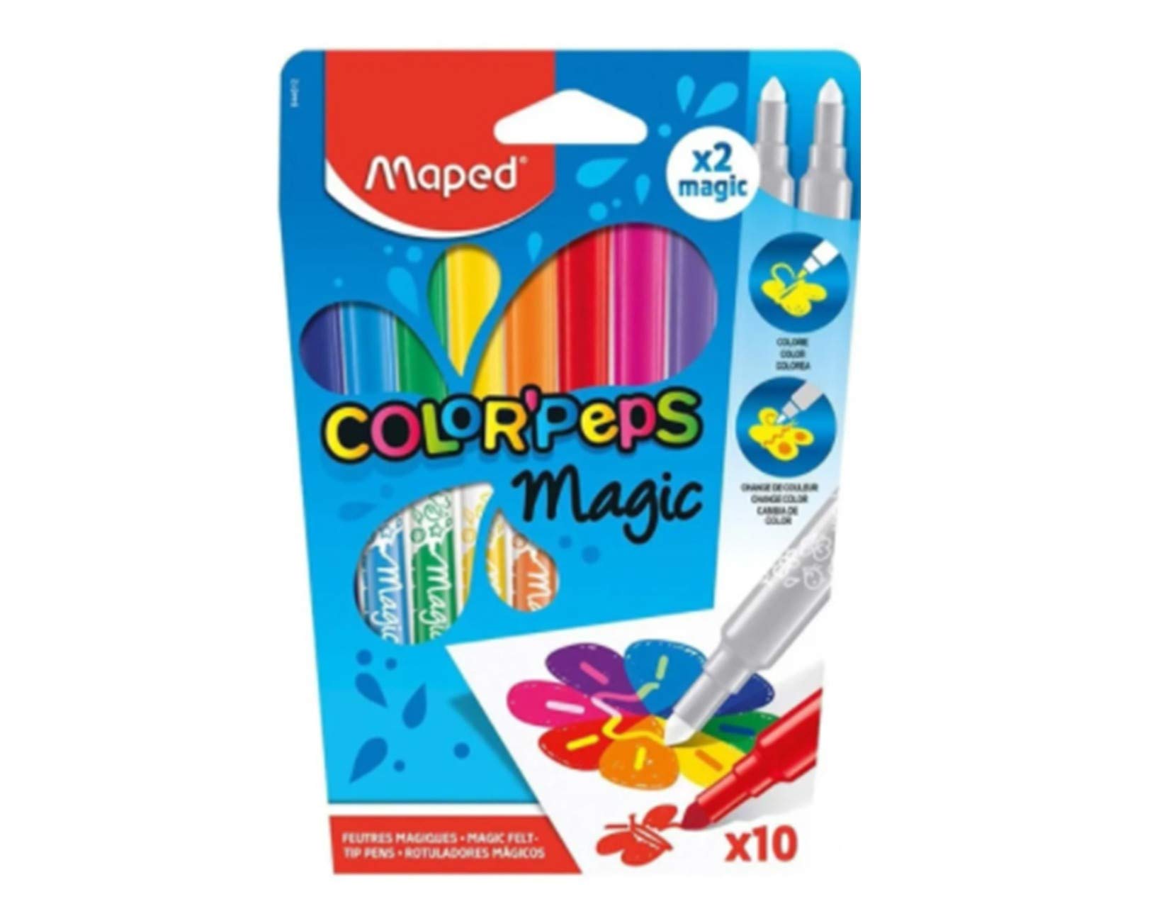 Maped Color'Peps Magic Pen 8 Colours + 2 Magic Pens