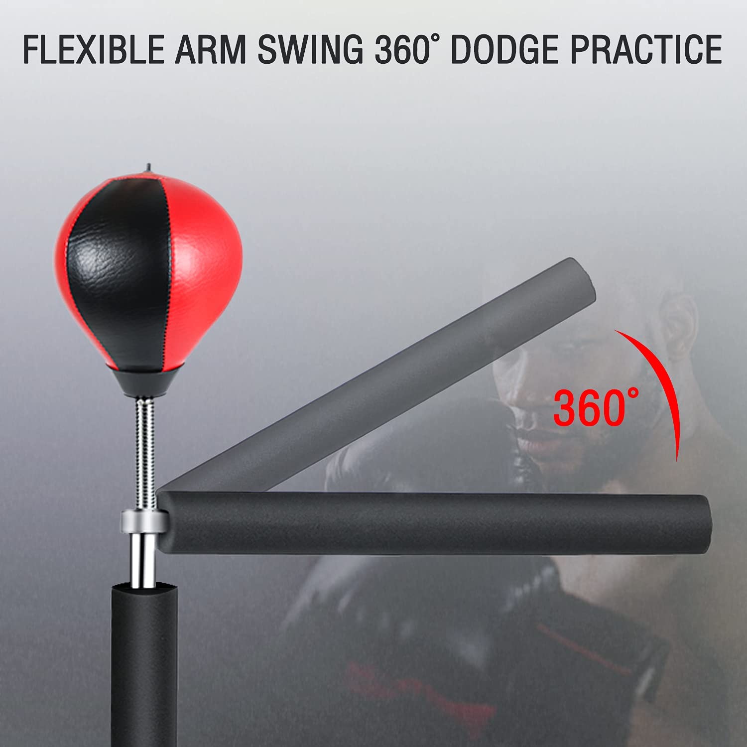 Veocore Boxing Spinning Bar, Free Standing Reflex Punching Ball, Height