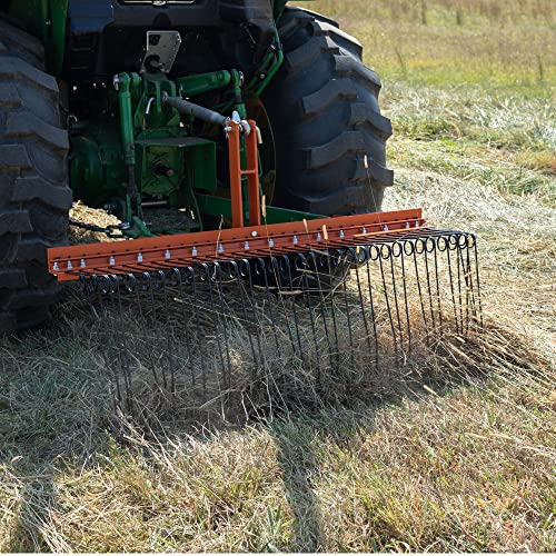 image for Titan Attachments 3 Point 5 FT Pine Straw Needle Rake, Category 1 Trac