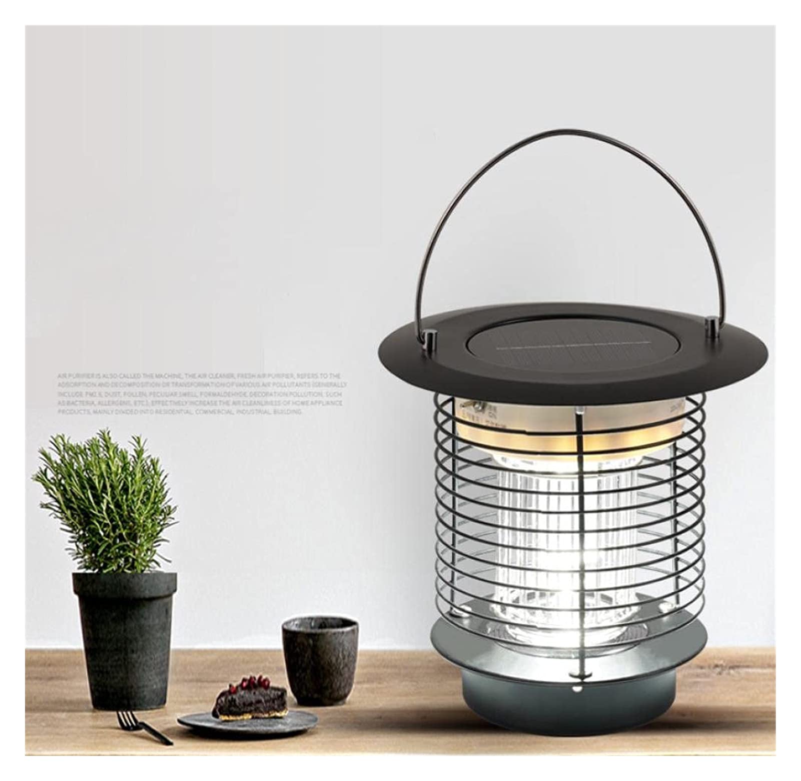 Lampada solare antizanzare Lampada da giardino antipioggia per esterni Trappola per zanzare da esterno Repellente per zanzare e zanzariera Trappola per insetti domestica per interni Repellente per ins