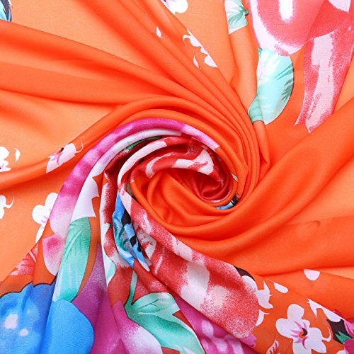 Ayliss Womens Swimwear Chiffon Printed Cover up Beach Sarong Pareo Bikini Swimsuit Wrap4