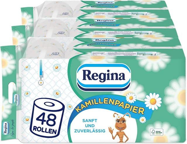 Regina Rumiankowy Papier Toaletowy, 3 x 16 rolek