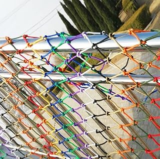 GEIRONV 1m Climbing Fence, Playground Safety Net Staircase Balcony Handrails Anti-Dropping Network Decorative Wire Mesh Fence Protection Rope Net (Color : 6mm Rope, Size : 4 cm mesh)
