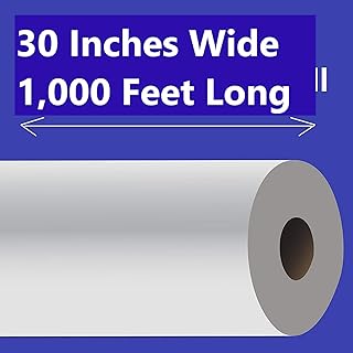 Alliance Craft Paper 30" x 1000' Roll 1 White Paper Roll - Perfect for Parties, Crafting, Painting, Shipping, Packaging, Art - Made in The USA