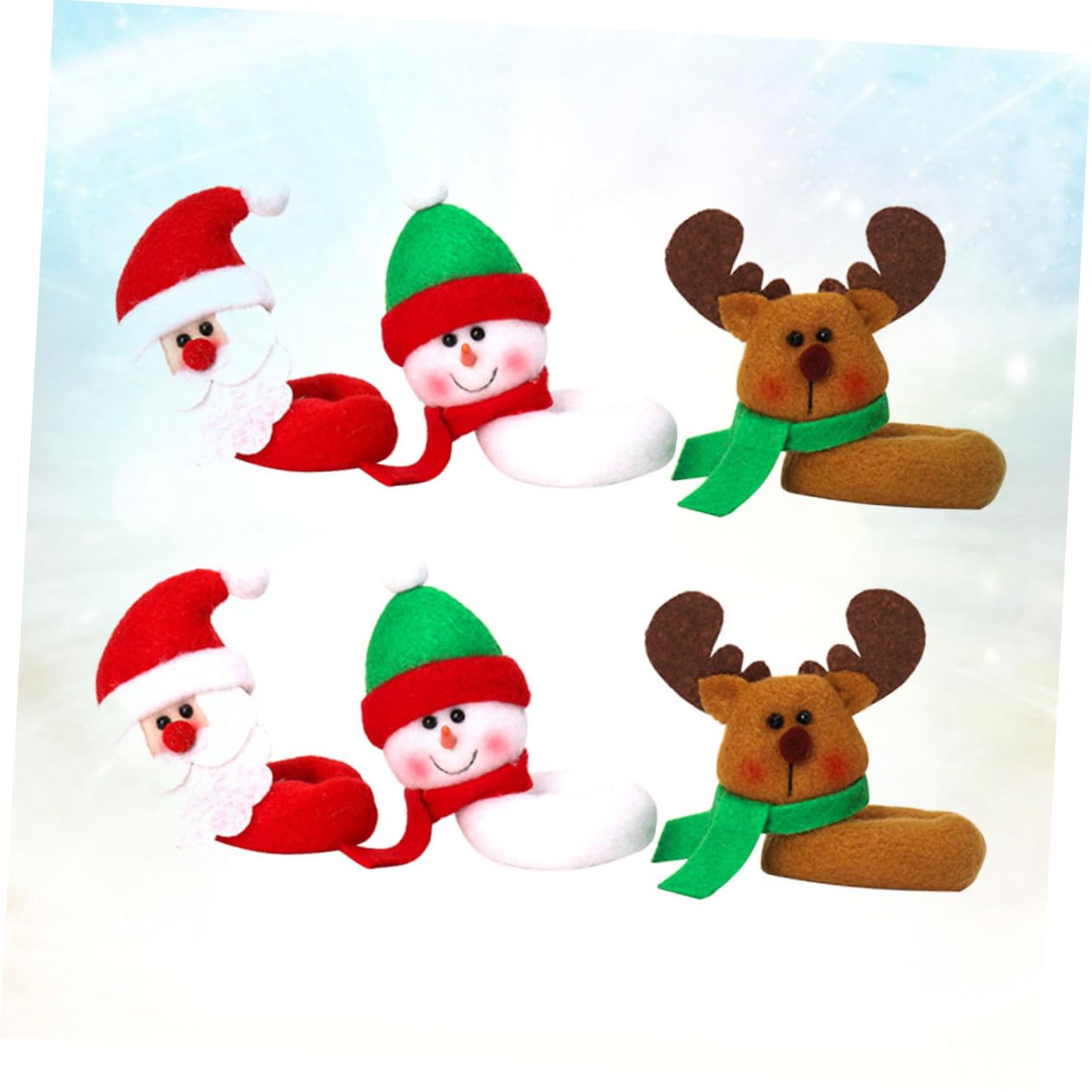 ABOOFAN 18 STK Schmuckstücke Aus Weinglas Weihnachtsweinmarker Weihnachtskugeln Weihnachtliche Weinbevorzugungen Weinglasringe Rotweinglasmarker Glaskennung Weihnachtsutensilien Charme