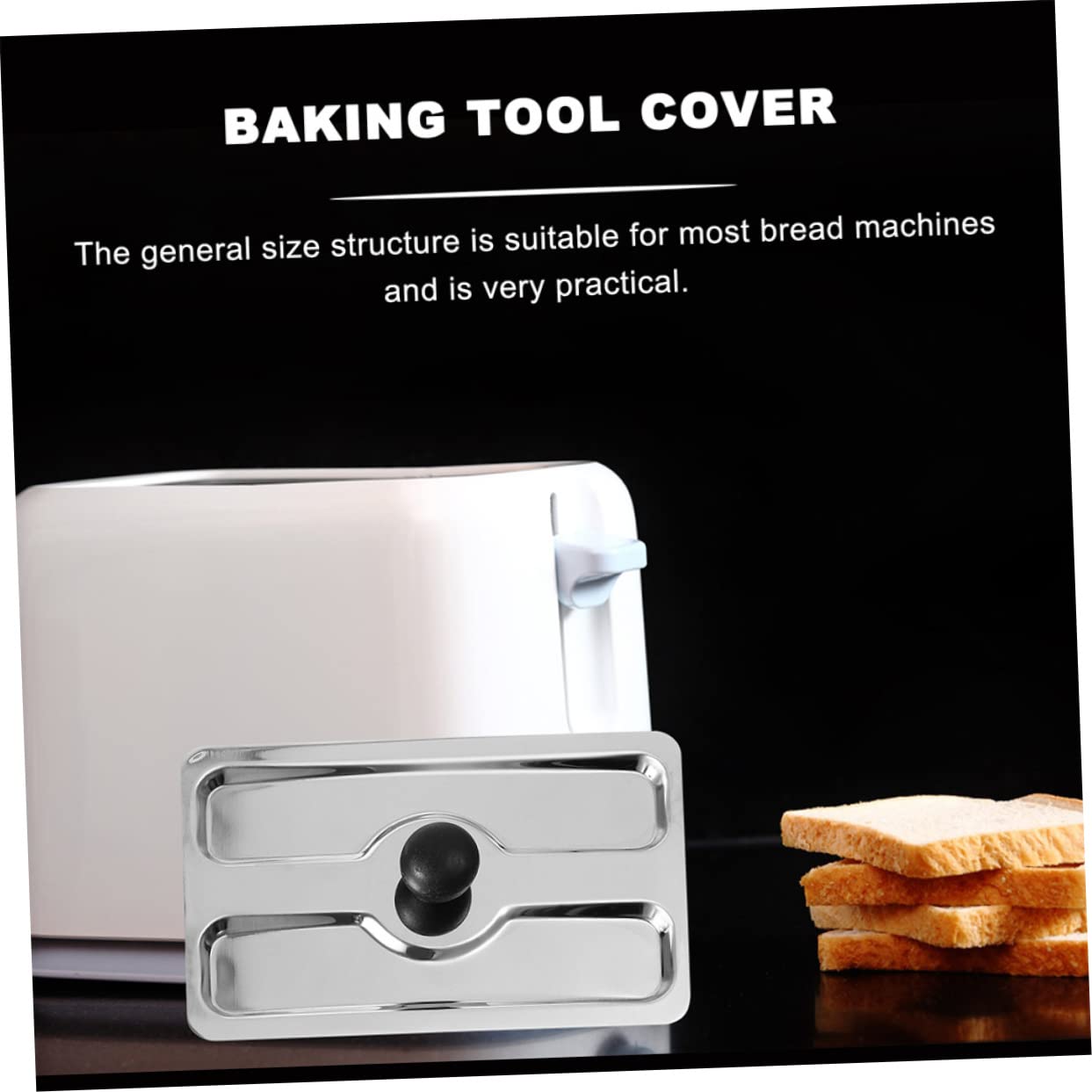ULTECHNOVO Cubierta para Tostadora Automática de Acero Inoxidable, 2 Unidades, Reutilizable y Resistente, Protector de Cocina Eléctrica Hogar