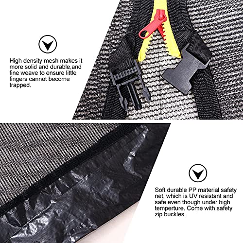 Filet de sécurité pour trampoline contre chutes et intempéries - 4