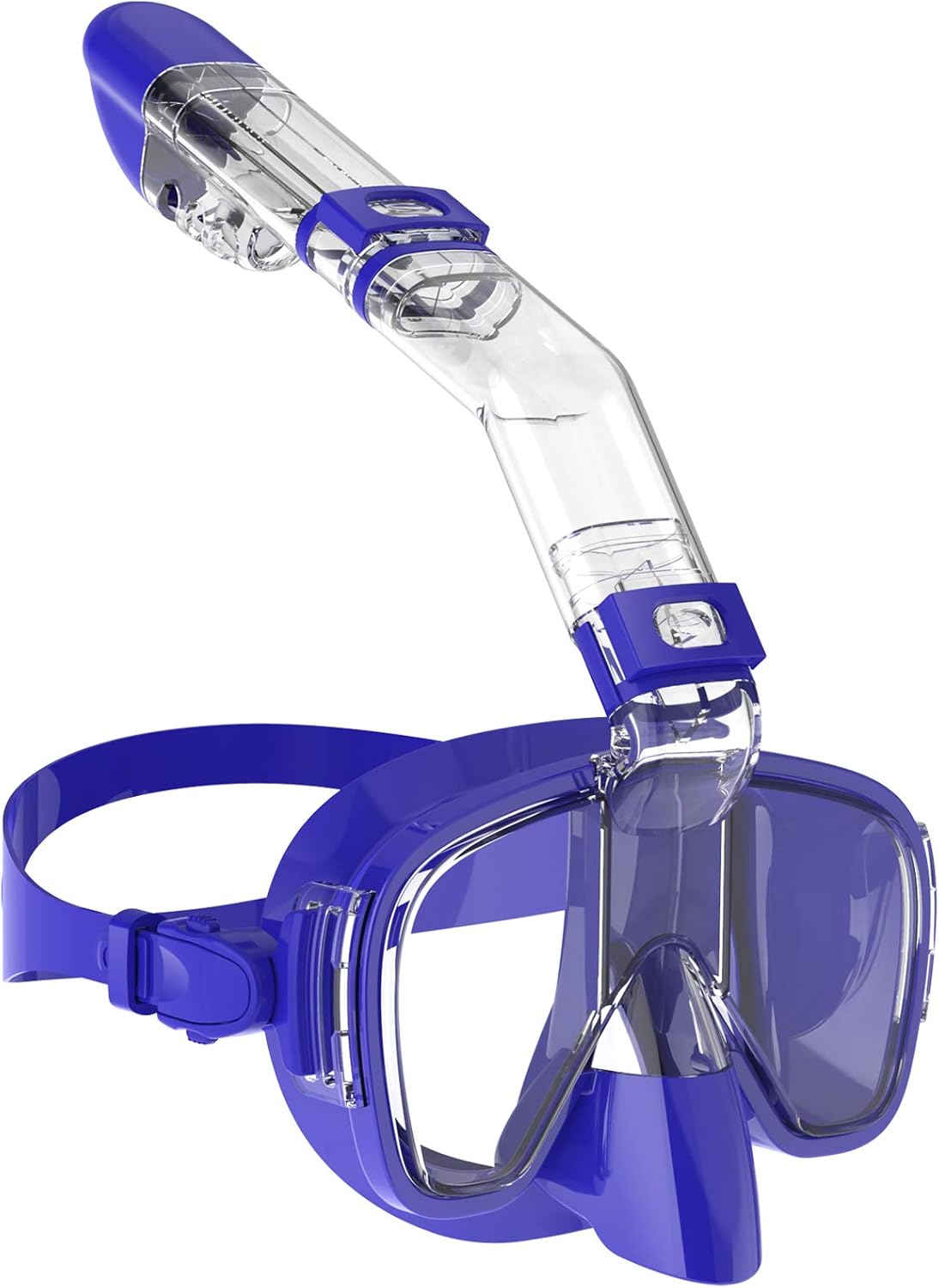 Bairuifu Snorkel Mask, 180 Degree Panoramic Anti-Fog Anti-Leak Scuba Diving Mask with Camera Mount ，Snorkeling Gear for Adults(White) : Sports & Outdoors