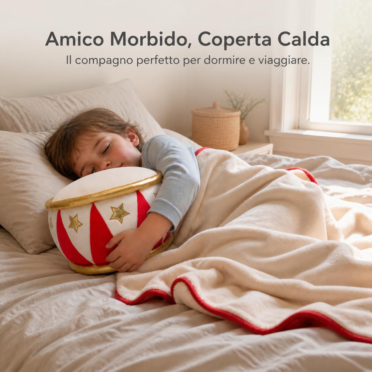 Peluche Oreiller Jouet avec Couverture