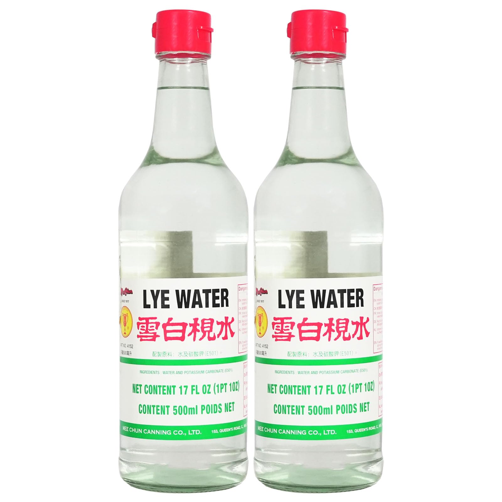 2er Pack (2x500ml) Mee Chun Lye Water Kaliumkarbonat Lösung