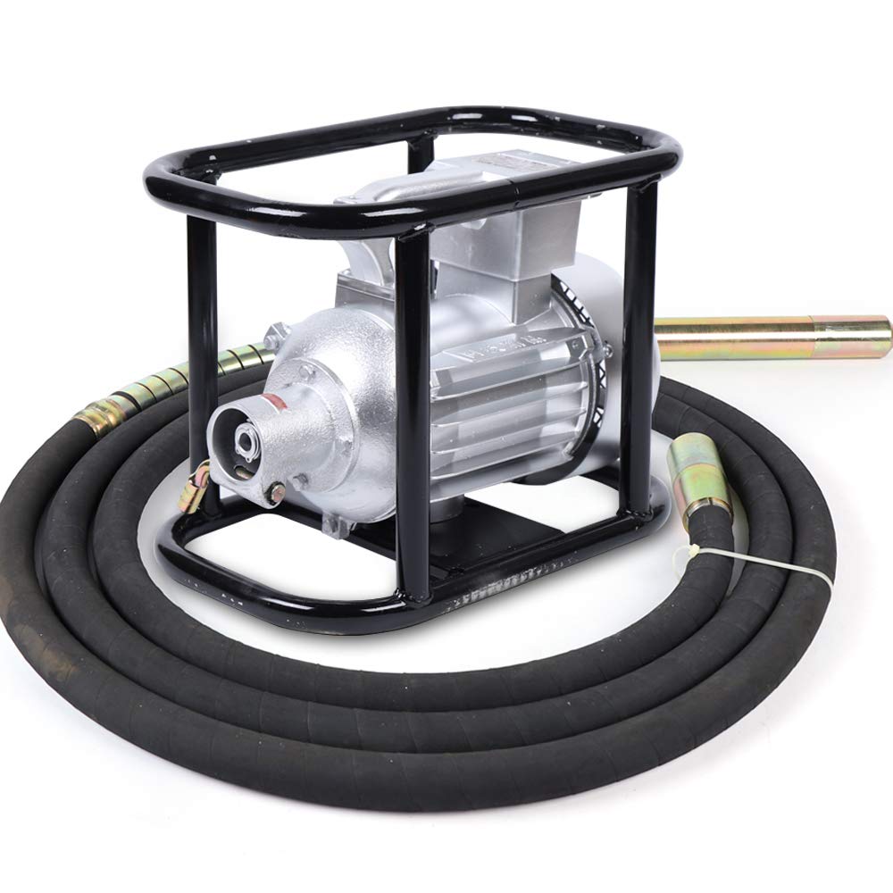 vibratore elettrico per calcestruzzo, 1500 W, 220 V, vibratore elettrico per calcestruzzo, carico pesante, 2800 giri/min, vibratore per bottiglie in calcestruzzo, con lunghezza del tubo di 6 m