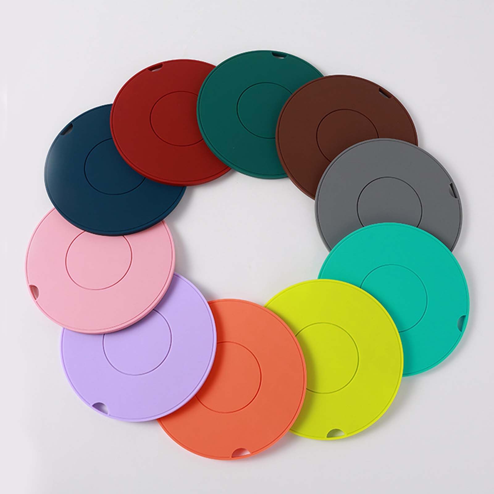 Paquete de 5 salvamanteles de Silicona para ollas Calientes, | Agarraderas y almohadillas calientes resistentes al calor para mesa de encimera de cocina, decoración moderna de cocina