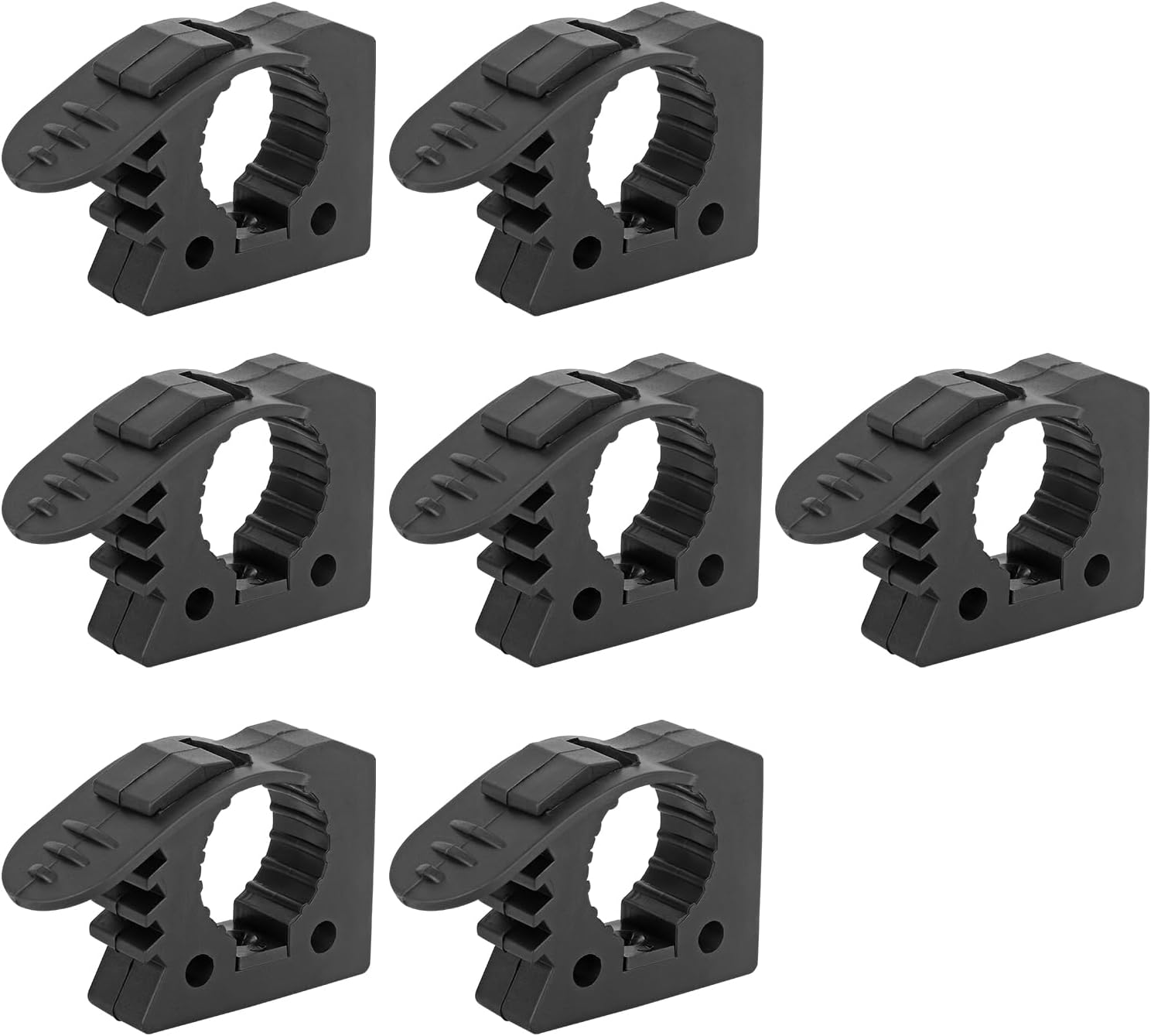 Rubber Clamp Mounting Kit Quick-release Shovel Holder for 1-1/5’’ to 1-1/2’’ Diameter Tools, Install on UTV, ATV, Truck Trailer, RV