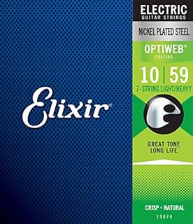 Elixir Strings 16552 Nickel Plated Steel Electric Guitar Strings with Optiweb Coating, Set of 3 Pieces