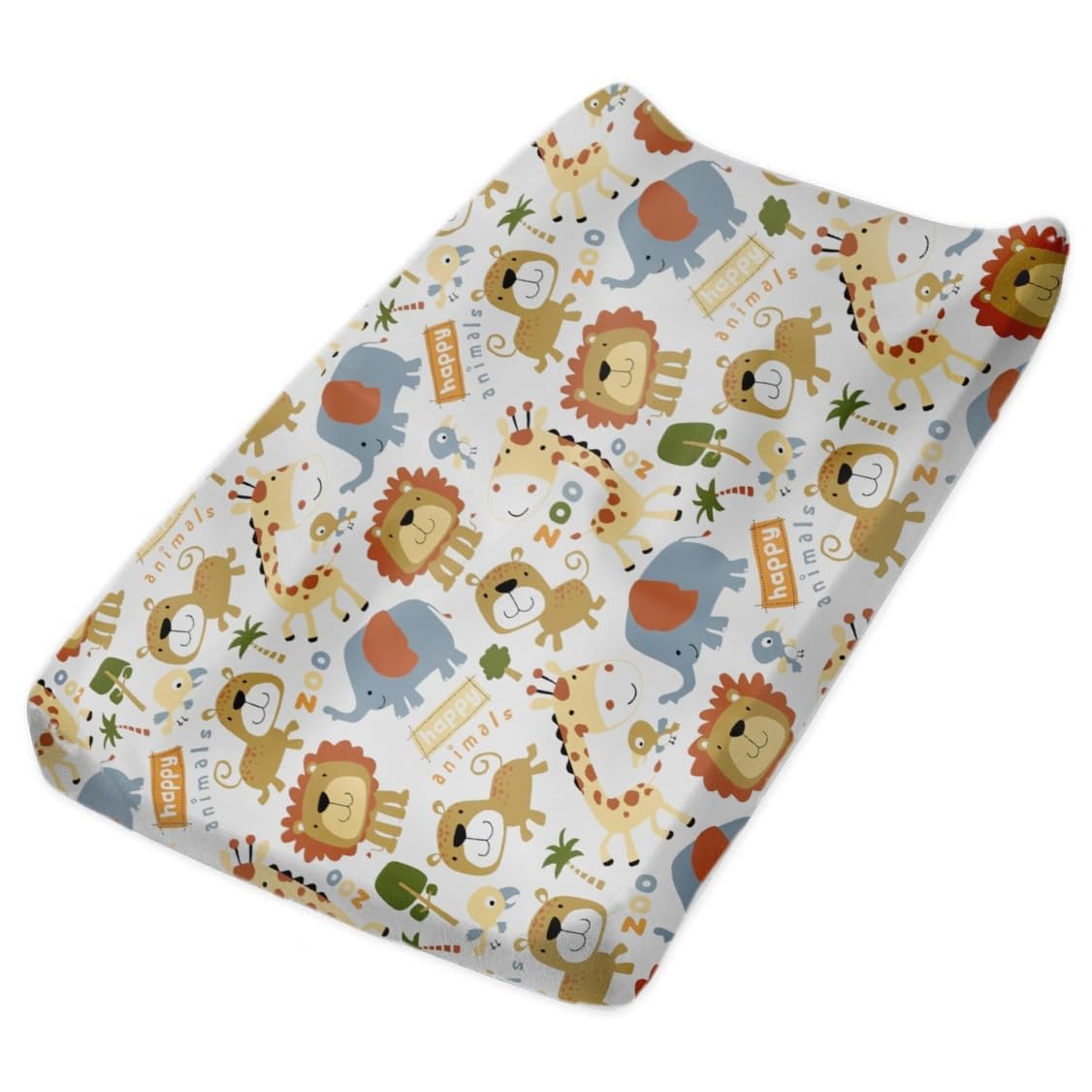 Baby Diaper Changing Pad Cover Elastic Cute Pattern Cradle Mattress Sheets Nursery Changing Mat Cover Breathable Changing Table Cover 32''X 17''（Cover Only, Pad Not Included）