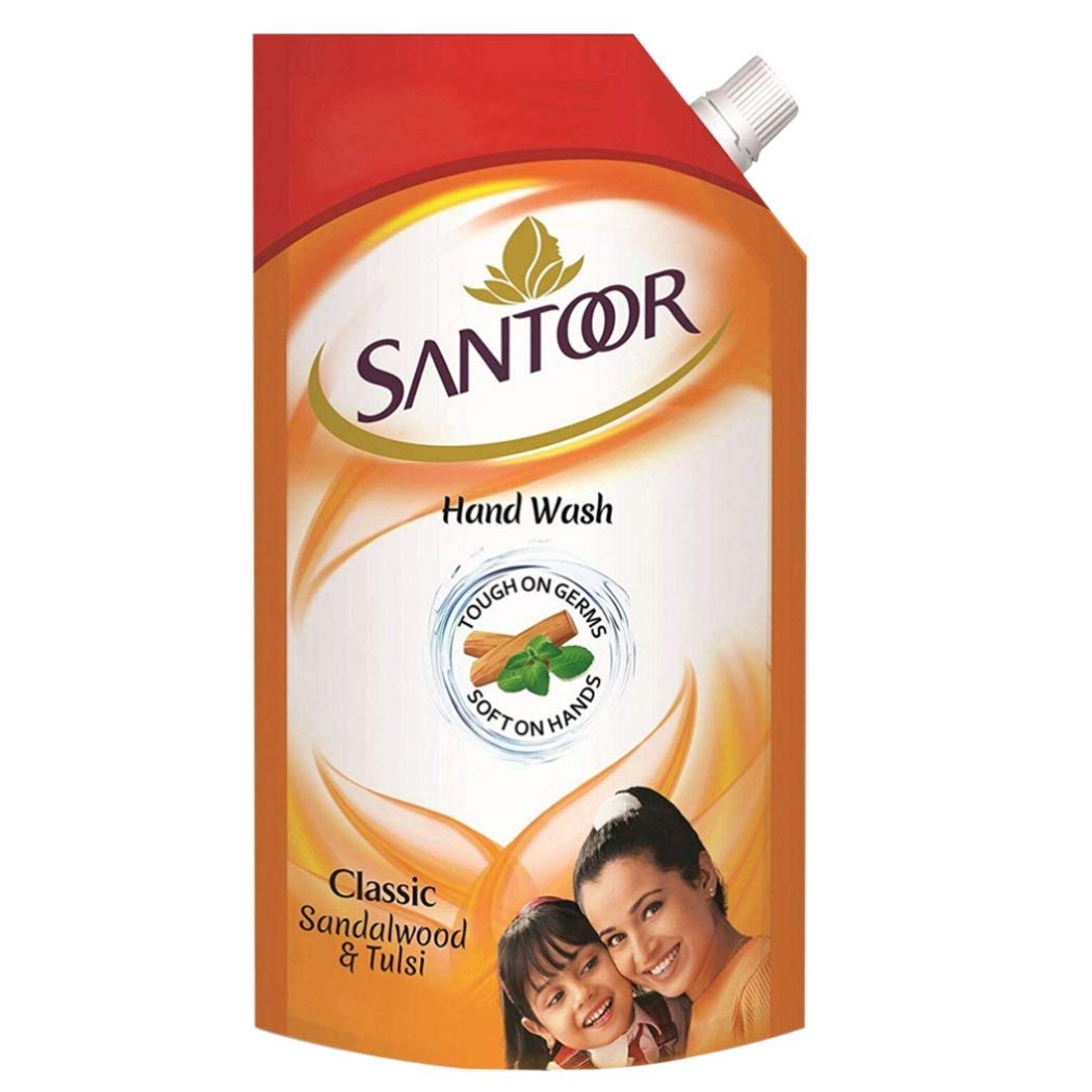 Santoor Gentle Handwash - Classic, 750ml (Sandalwood & Tulsi) (B08CL43Z35) Amazon Price History, Amazon Price Tracker