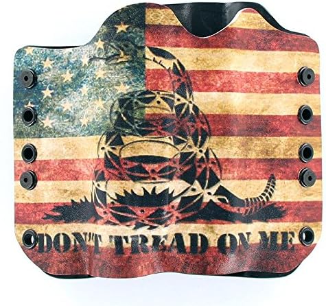 OWB Olight PL-2 Valkyrie Holster - Don't Tread Snake Flag (Right-Hand, for Glock 19,23,32 Gen 3,4,5)