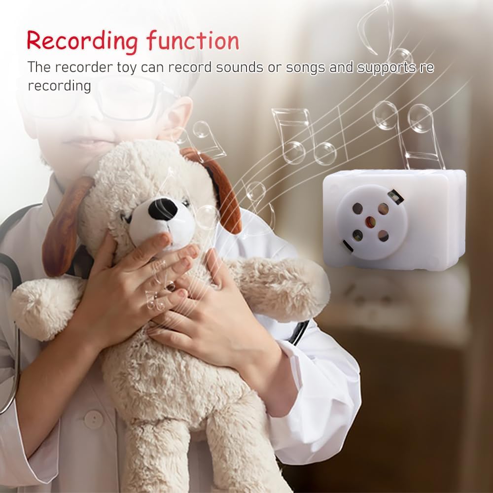 ZORZA 2Pcs Multi-Message Voice Recorder for Stuffed Animal DIY Recordable Sound Module Mini Voice Recorder for Gift Boxes Pillows Greeting Cards Record Custom Messages with Easy Playback Feature