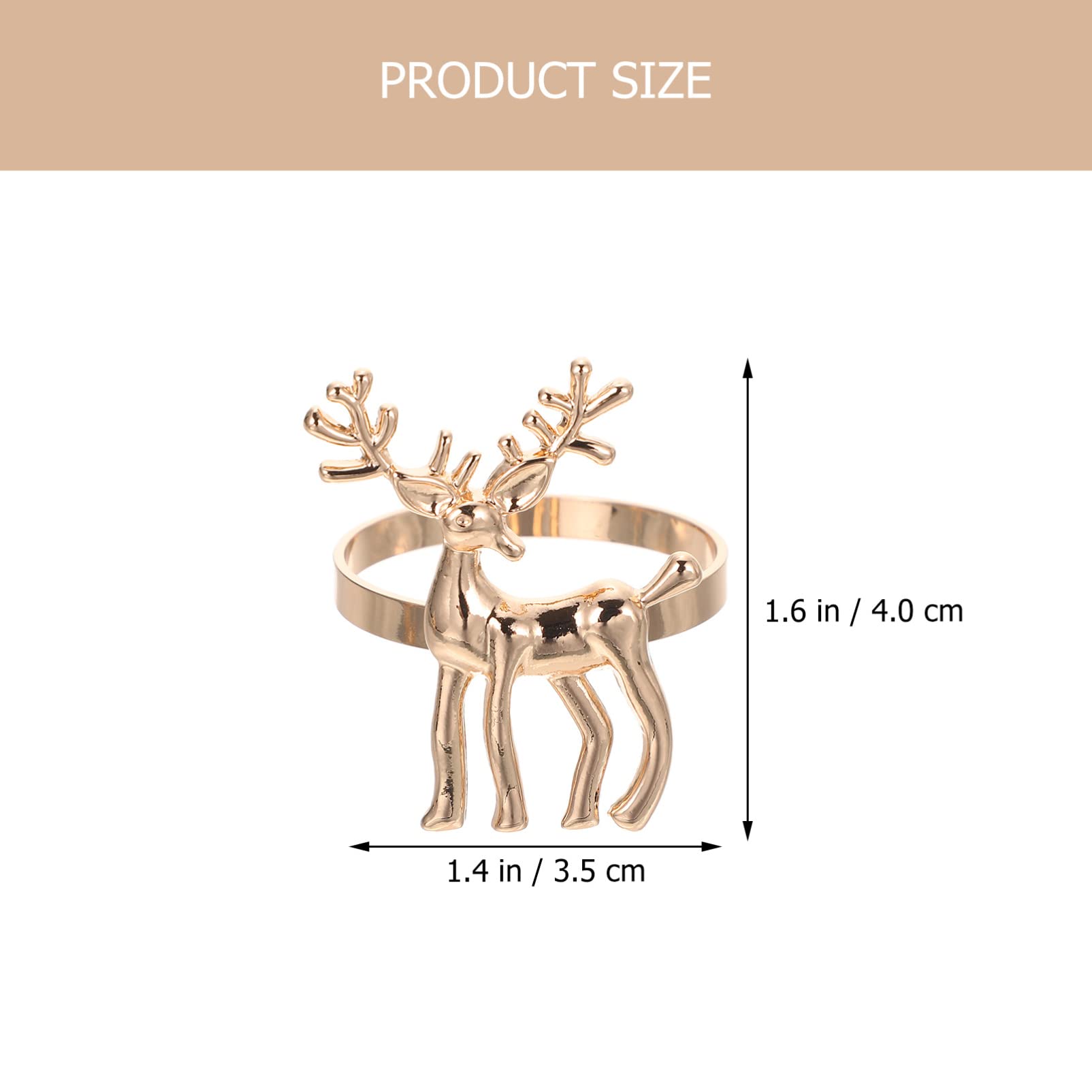 UPKOCH 18pezzi Portatovaglioli Forma Metallo Eleganti Fibbia Per Tovaglioli Per Decorazioni Natalizie e Feste Accessori Per Tavola Per e Ristoranti