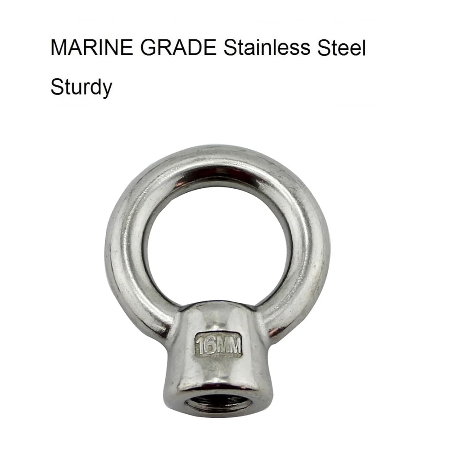 Eye Nut 30PCS Eye Nuts Lifting M6 M8 Stainless Steel 304 High Polished(M6)