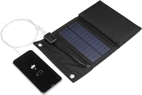 Carlaire - Panel solar portátil de 20 W, carga de emergencia para aventuras al aire libre, impermeable, plegable (salidas USB de 5 V1.2 A) (20 W