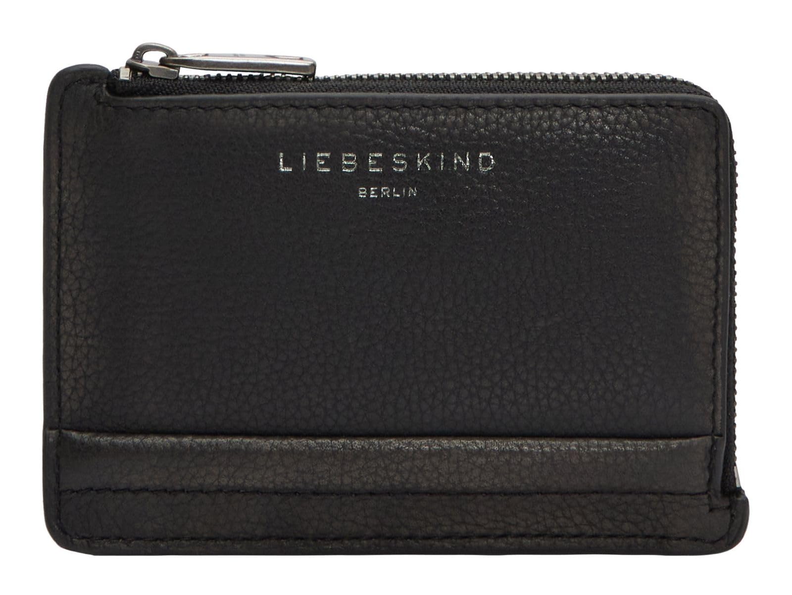 LIEBESKIND Berlin Tarjetero Paris II Reps Vintage Pebble Card Holder Black Negro