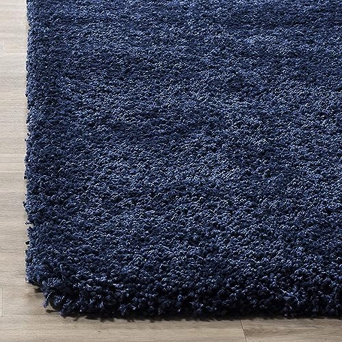 Image of Shaggy Floor Carpets for Living Room, Elegant Bed Side Runner, Modern Carpets for Bedroom, Guest Room Carpet,Sofa Area Office Carpet,(6x9 Feet, Blue)
