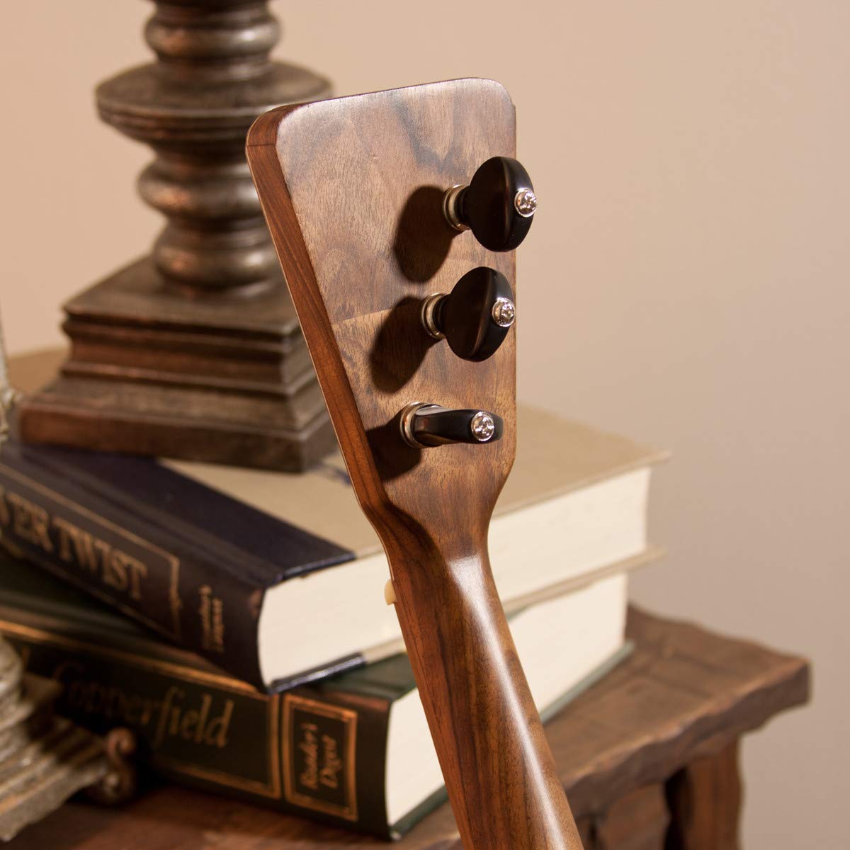 Prima Balalaika Package Includes: Solid Walnut Prima Balalaika + Snark Clip on Chromatic Tuner + 3 String Balalaika Set - Image 6