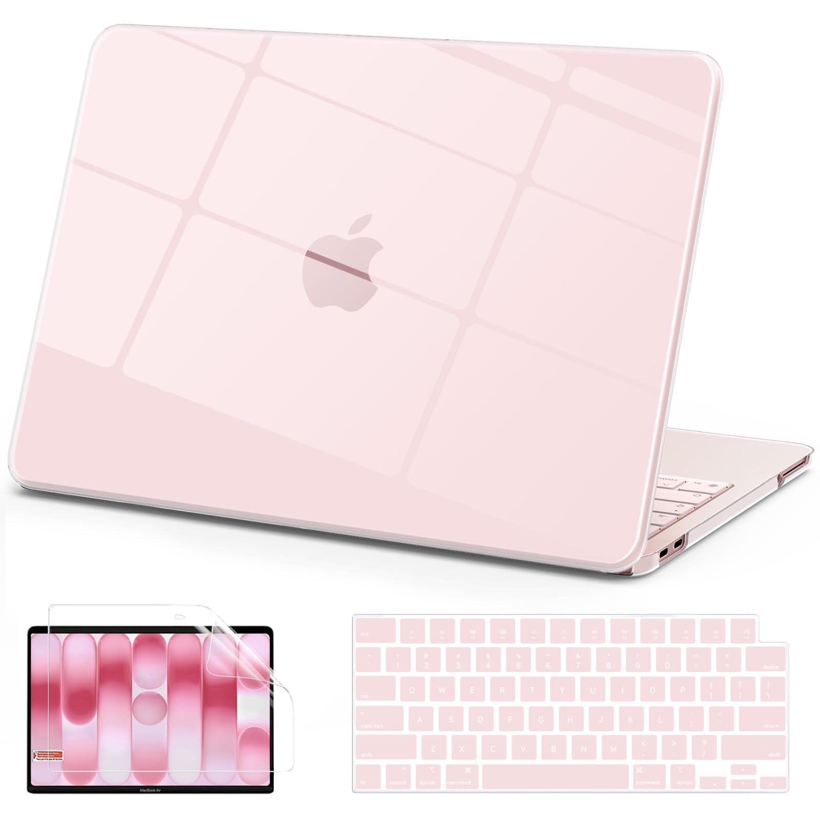 Carcasa MacBook Neo 13 A3404 chip A18 Pro con protector de pantalla y teclado 8