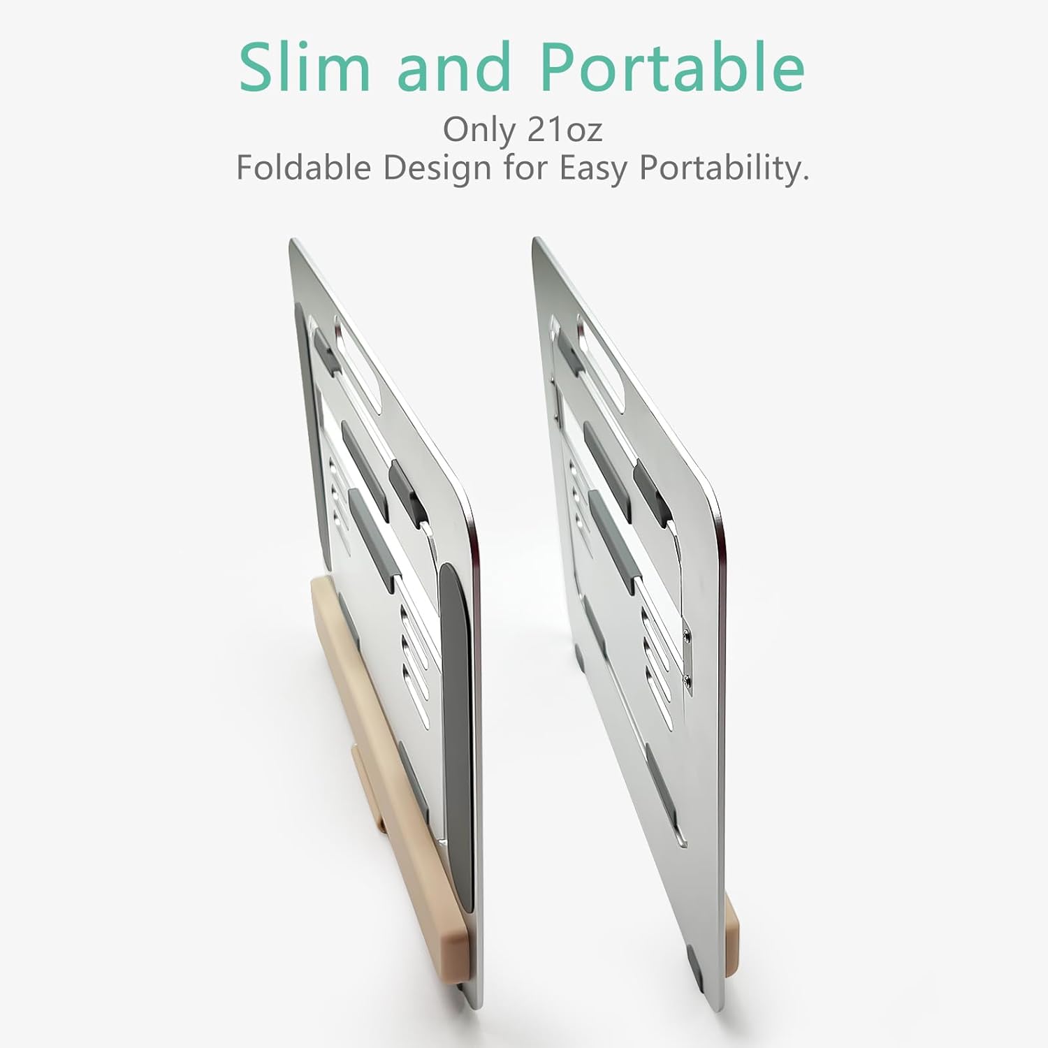 Aluminum Tablet Stand for iPad Air Pro Samsung Galaxy Tab and More 9.7/10.2/10.9/11/13inch,Adjustable Portable Mountwith Wrist Rest & Pencil Holder,Drawing/Desk/Writing (Silver)