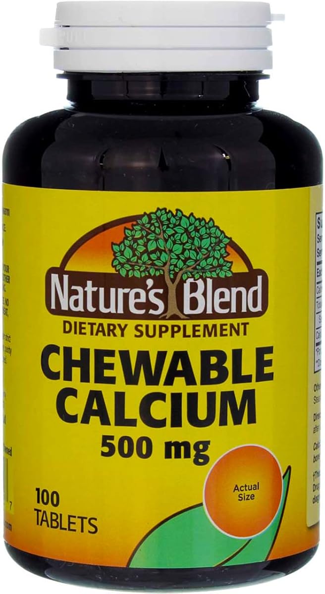 Nature's Blend Chewable Calcium 500 mg Bavarian Cream Flavor