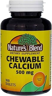 Nature's Blend Calcium Chewable Bavarian Cream 500 mg 100 Tabs